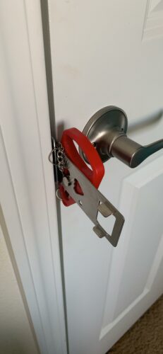 Portable Door Lock Safety Latch photo review